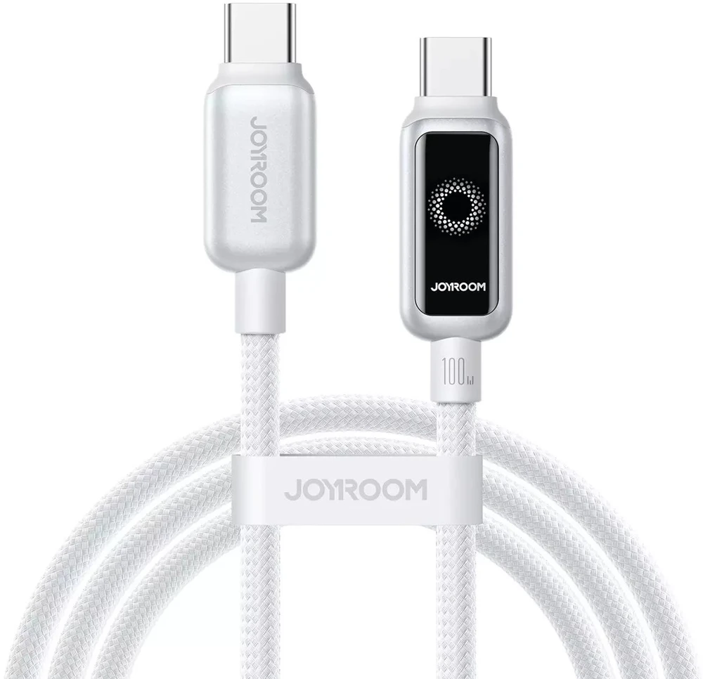 Joyroom S-A55 StarFlight 100W USB-C – USB-C laidas 1,2 m – Baltas