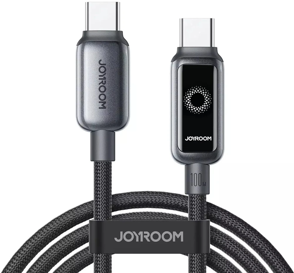 Kabelis Joyroom S-A55 StarFlight 100W USB-C – USB-C 1,2m – juodos spalvos