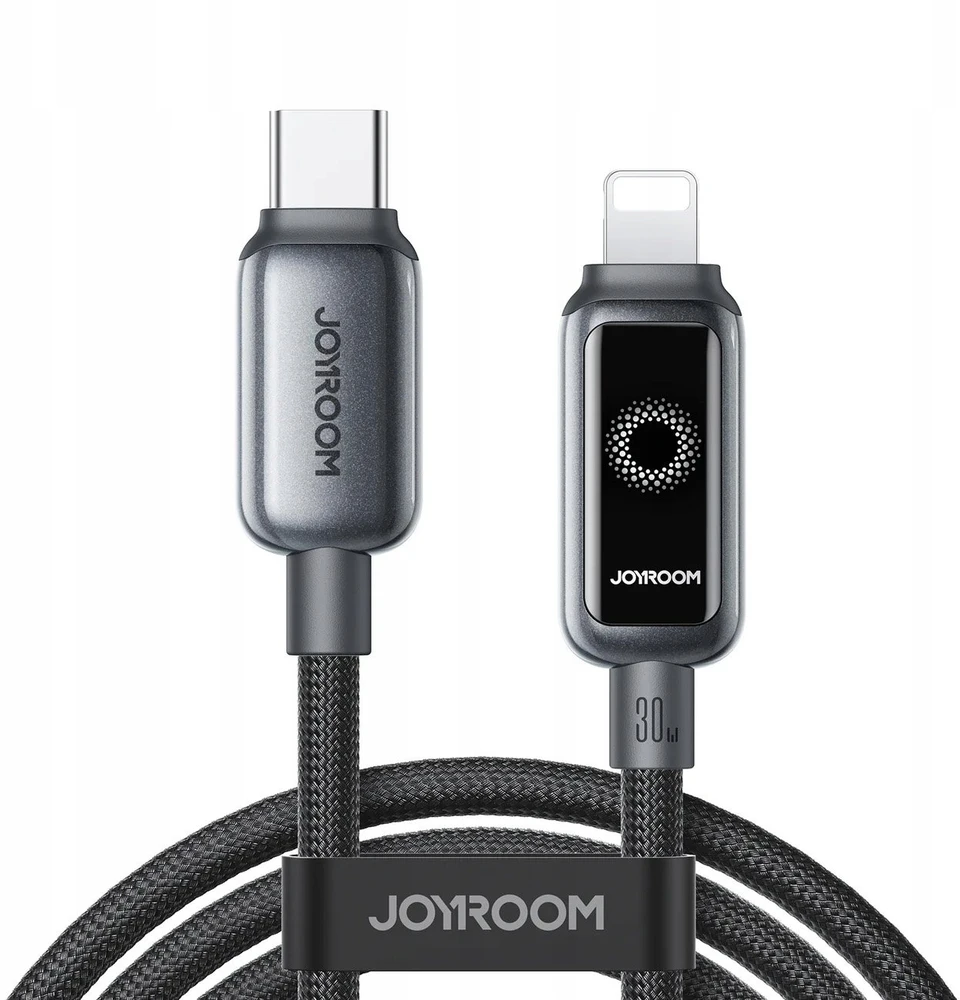Kabelis Joyroom S-A55 StarFlight 30W USB-C – Lightning 1,2m – juodos spalvos