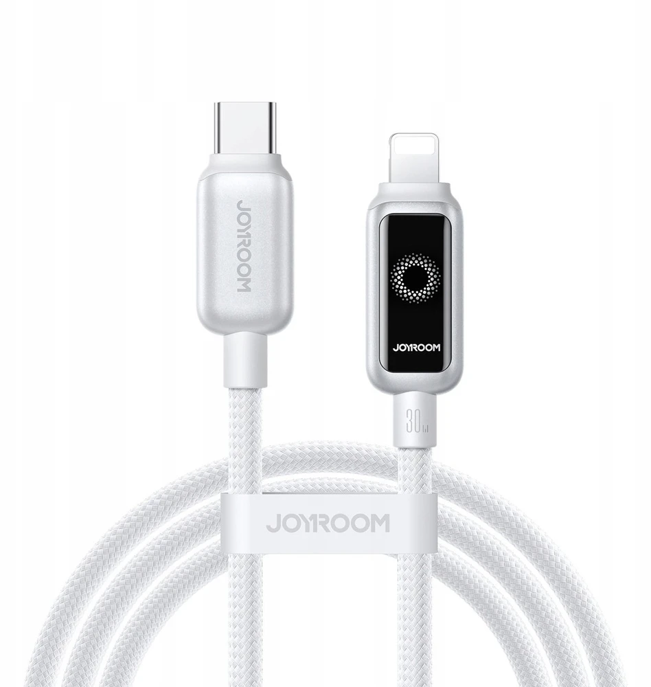 Kabelis Joyroom S-A55 StarFlight 30W USB-C – Lightning 1,2m – baltos spalvos