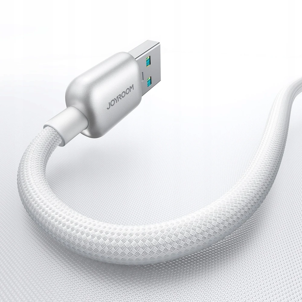 Kabelis Joyroom S-A55 StarFlight 66W USB-A – USB-C 1,2m – baltos spalvos