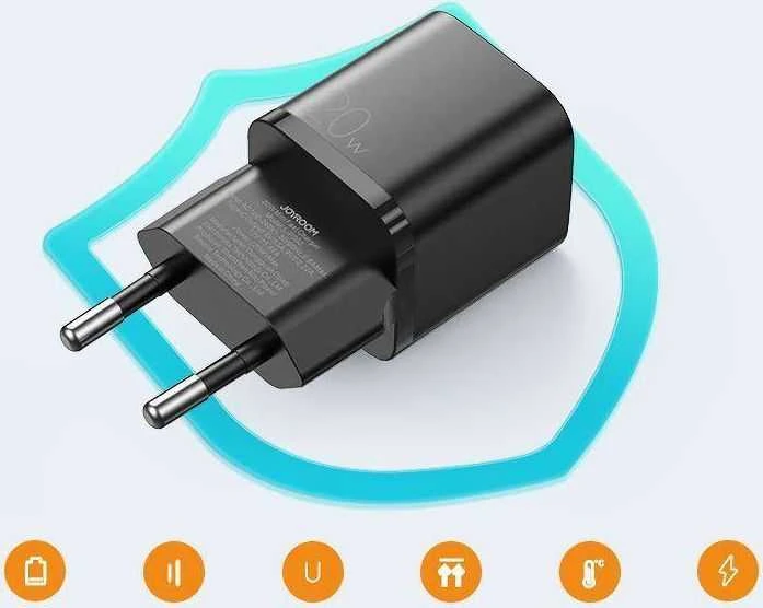 Įkroviklis Joyroom (L-P202) Type-C 3A (20W) juodas