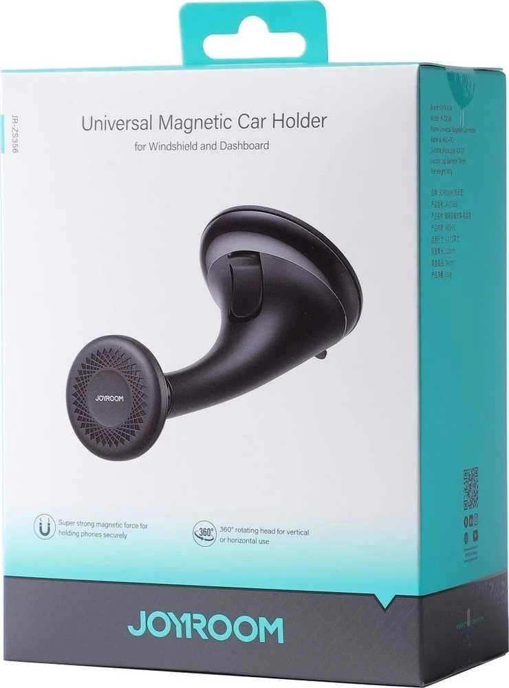 Automobilinis telefono laikiklis Joyroom JR-ZS356 (windshield) magnetinis juodas