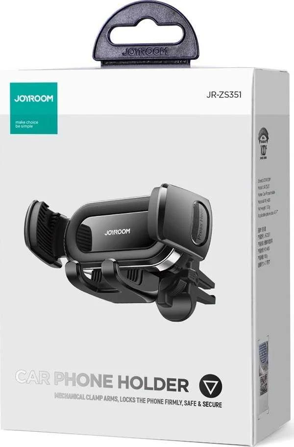 Automobilinis telefono laikiklis Joyroom JR-ZS351 (air vent) juodas