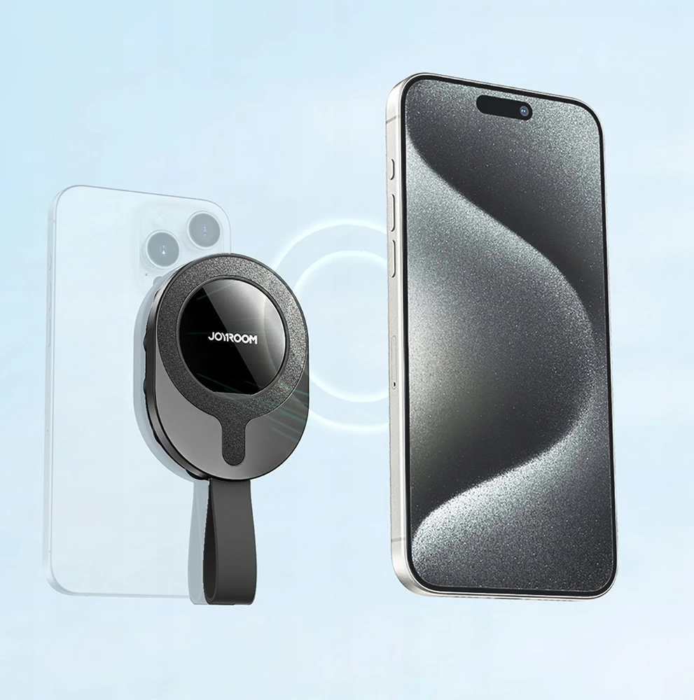 Joyroom JR-ZS393-S magnetinis laikiklis su siurbtukais 4,7–7 colių telefonui – juodas