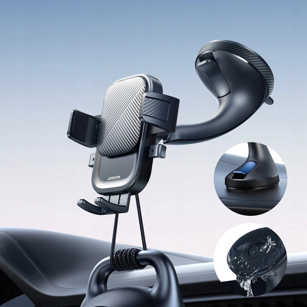Automobilinis telefono laikiklis Joyroom JR-OK6 (windshield) juodas