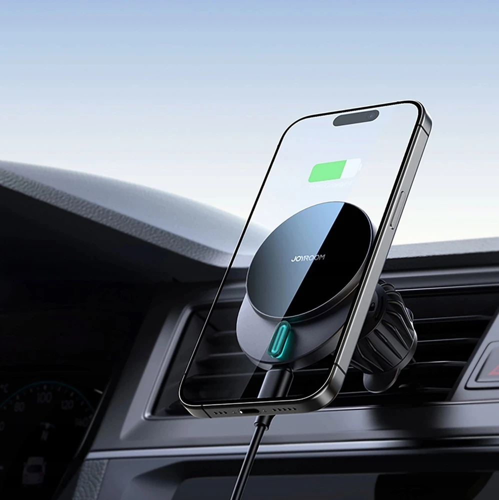 Automobilinis laikiklis-įkroviklis Joyroom JR-ZS409 MagSafe 15W juodas