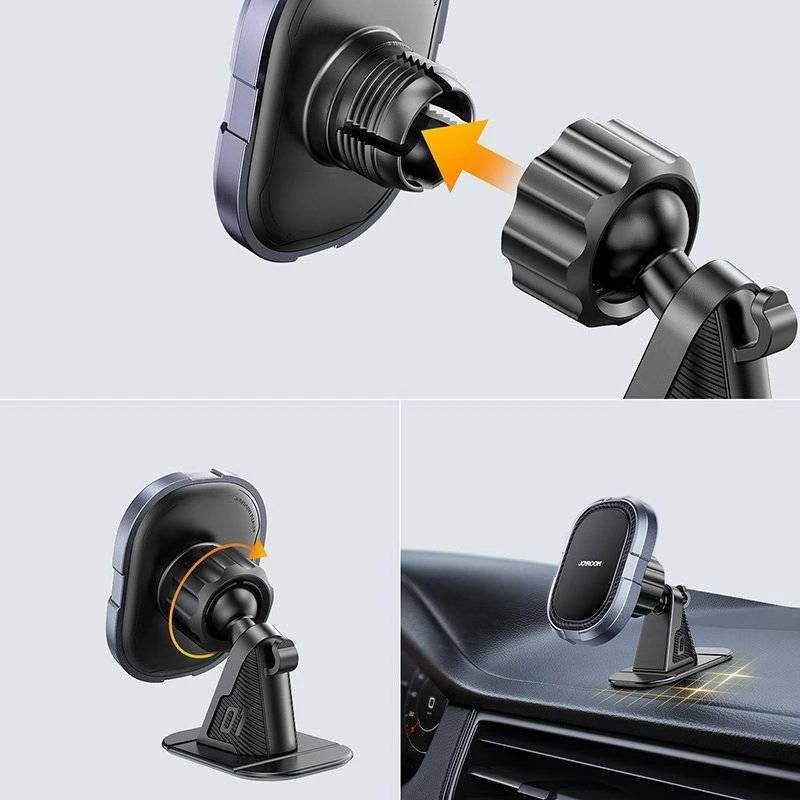Joyroom JR-ZS311 magnetinis prietaisų skydelio automobilio laikiklis (pilkas)