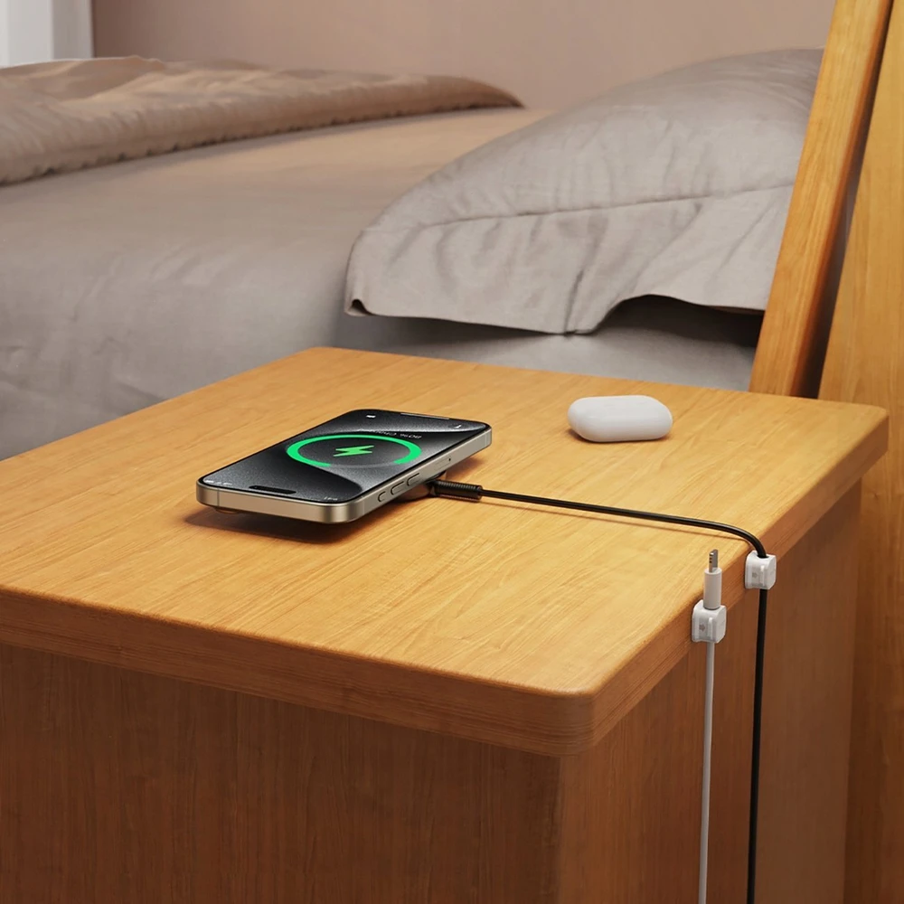 Magnetic Cable Organizer Joyroom JR-ZS368 3 vnt baltos spalvos