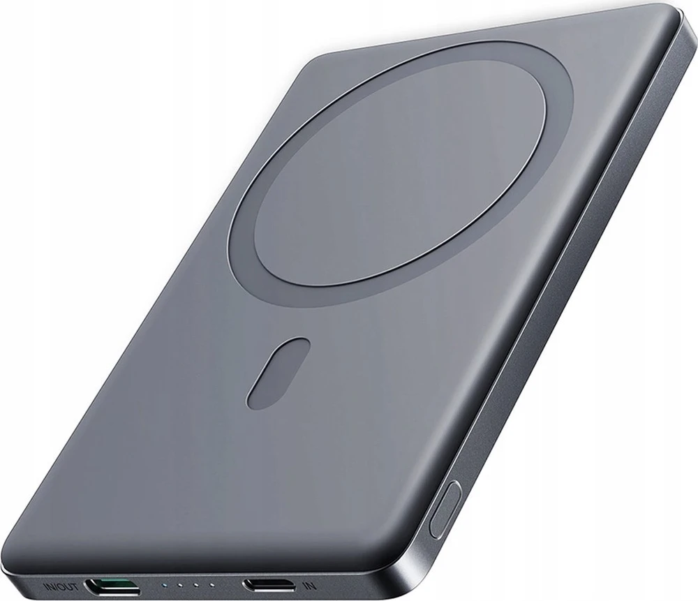 Powerbank Joyroom JR-PBM08 5000mAh 20W su belaidžiu įkrovimu – pilkos spalvos