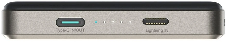 Joyroom Powerbank JR-PBM08 Pro 22,5W 10000mAh su belaidžiu įkrovimu 2x USB-C - titaninis (6956116749828)