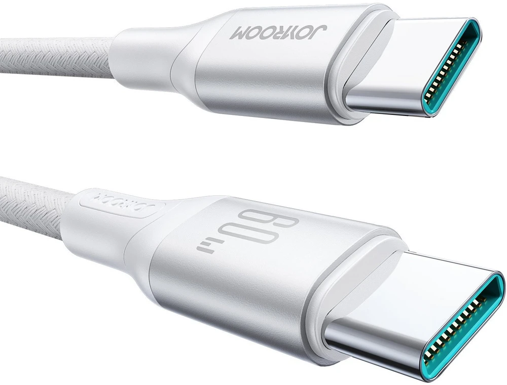 USB kabelis Joyroom S-A28 USB-C į USB-C 60W 1.0m baltas