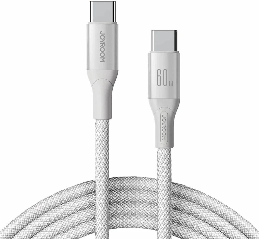 USB kabelis Joyroom S-A28 USB-C į USB-C 60W 1.0m baltas