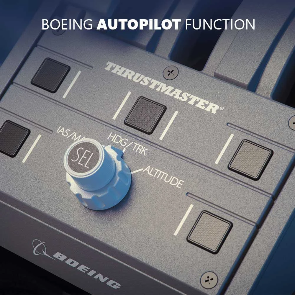 Žaidimų valdiklis Thrustmaster Joystick TCA quandrant boeing/edition, Pilkos spalvos