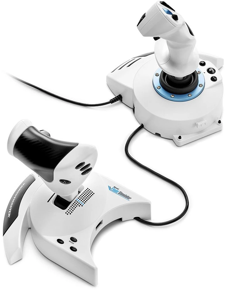 TRM Thrustmaster T.Flight Hotas 5 Microsoft Flight Simulator Edition Balta USB Skraidymo simuliatorius Skaitmeninis PC, PlayStation 5, PlayStation 4