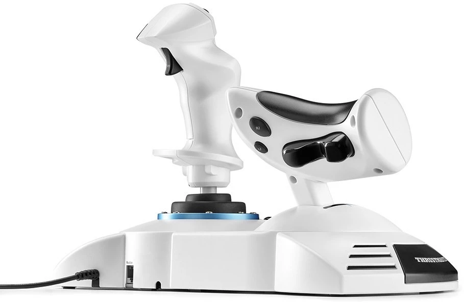TRM Thrustmaster T.Flight Hotas 5 Microsoft Flight Simulator Edition Balta USB Skraidymo simuliatorius Skaitmeninis PC, PlayStation 5, PlayStation 4