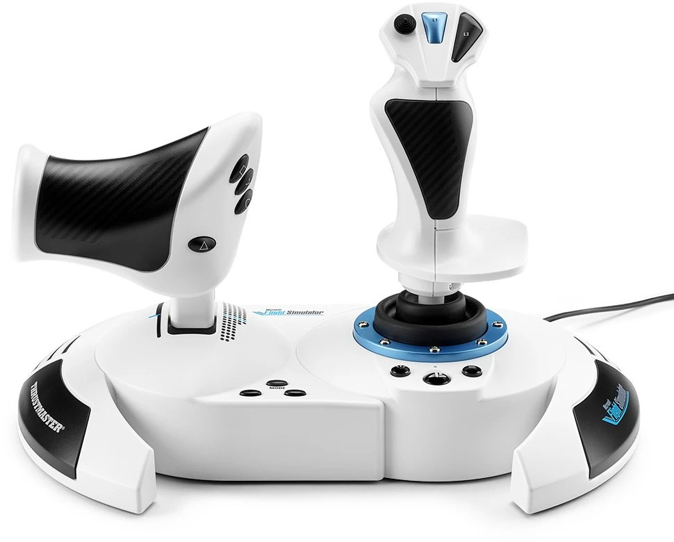 TRM Thrustmaster T.Flight Hotas 5 Microsoft Flight Simulator Edition Balta USB Skraidymo simuliatorius Skaitmeninis PC, PlayStation 5, PlayStation 4