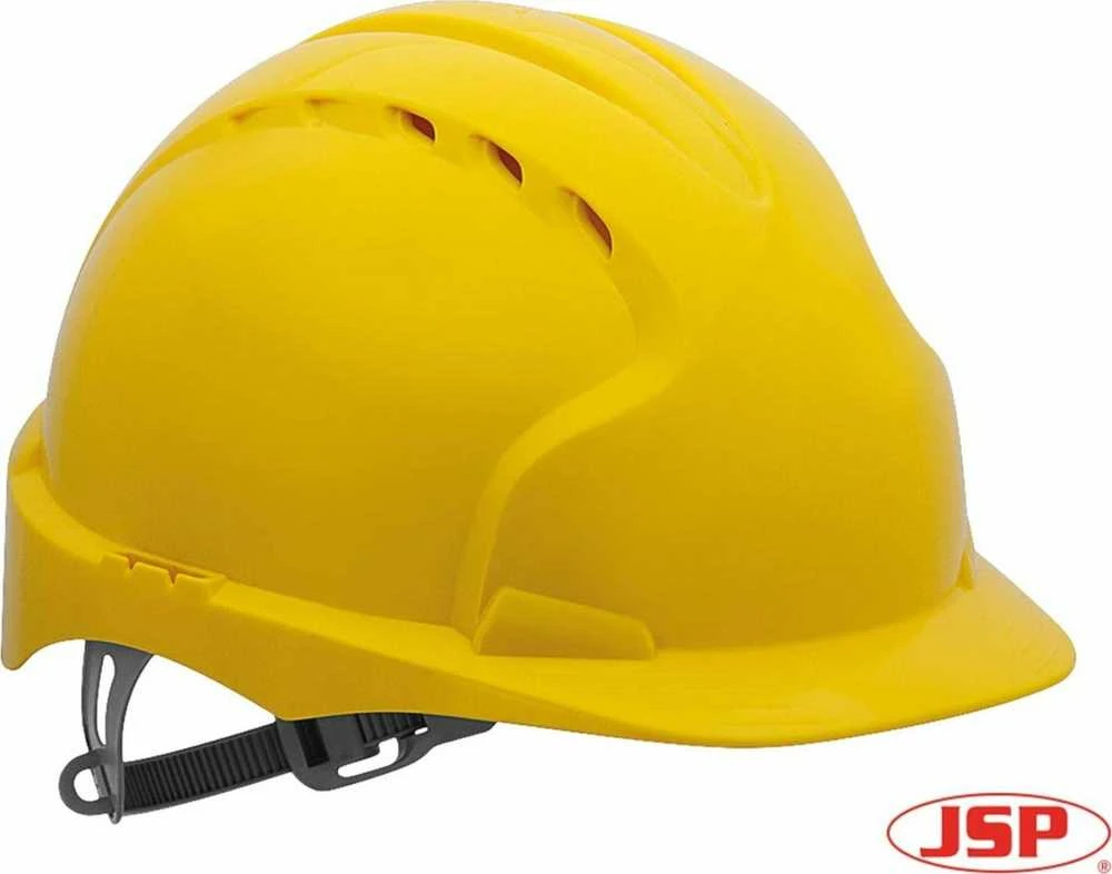 JSP EVO2 geltonas ventiliuojamas šalmas