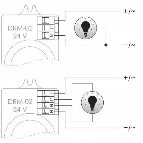 F&F DRM-02-24V MIKROBANGŲ JUDĖJIMO JUTIKLIO LUBOS