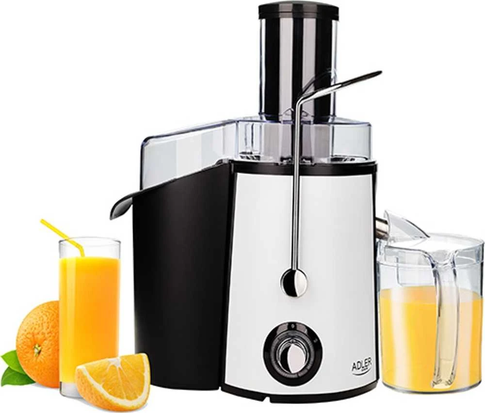 Sulčiaspaudė Adler | Juicer | AD 4128 | Type Juicer maker | Matt Juodas/Baltas | 1000 W | Greičių skaičius 2