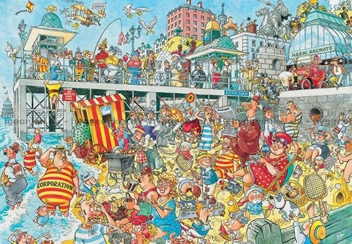 Dėlionė Jumbo Spiele Jumbo Wasgij Destiny 3 The Sands of Time 1000 Teile Puzzle (81928)