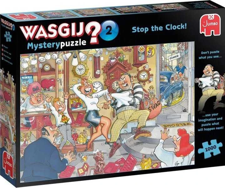 Jumbo Spiele Dėlionė „Jumbo Wasgij Mystery 2 Sustabdyk laikrodį“ (1000 dalių) (81933)