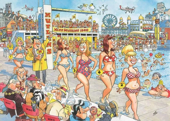 Dėlionė Jumbo Spiele Jumbo Wasgij Destiny 9 Super Models ! 1000 Teile Puzzle (81931)