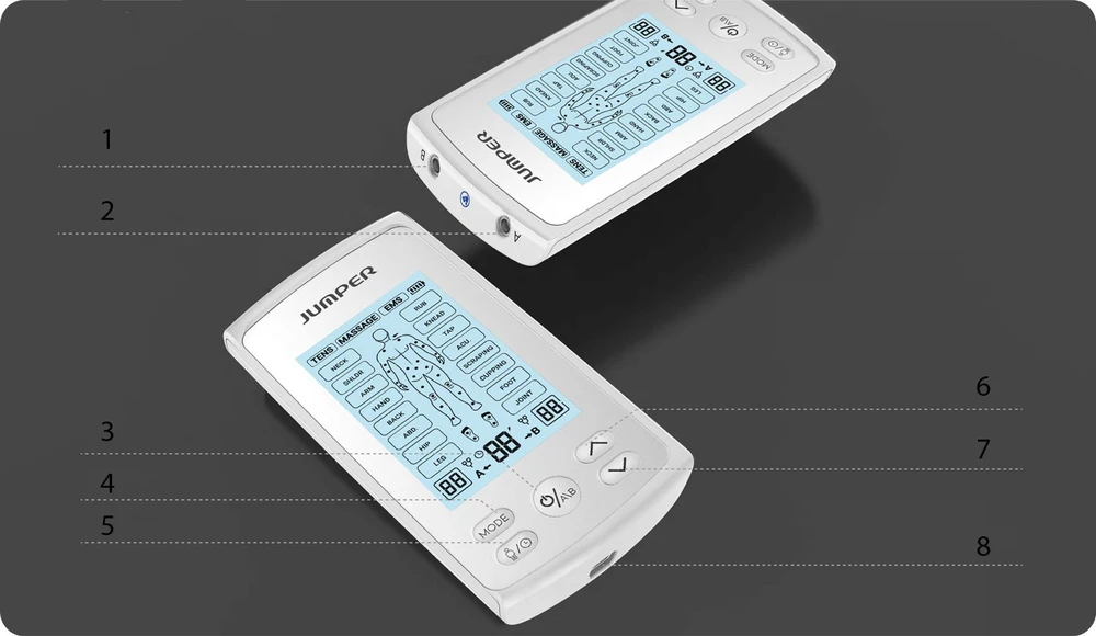 Jumper TENS JPD-ES220 sidabrinė