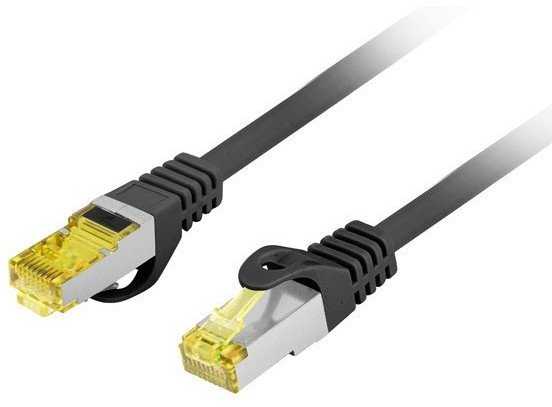 LANBERG tinklo kabelis CAT.6A S/FTP LSZH CU 10 m juodas, Fluke Passed