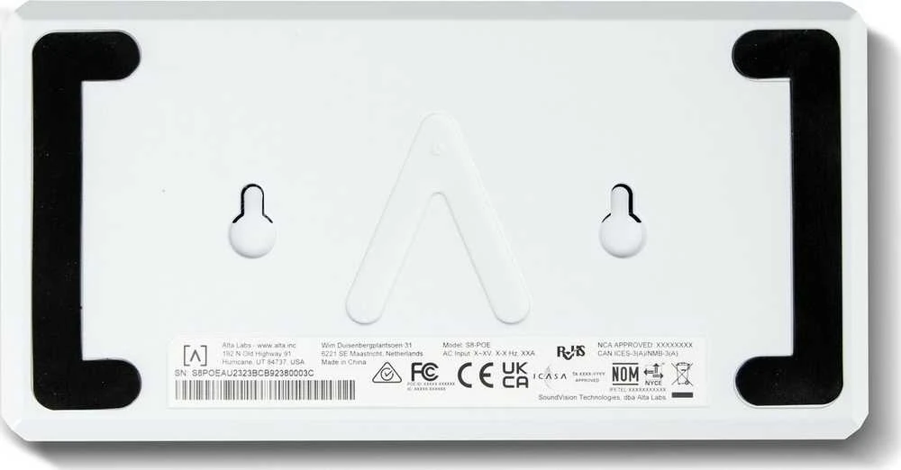 Šakotuvas „Alta Labs S8-PoE“ komutatorius, 8x RJ45 1000Mb/s, 4x PoE+, 60W, „Bluetooth“, programėlė