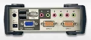 Jungiklis Aten 2-Port PS / 2-USB VGA / Audio KVMP Pereiti su OSD