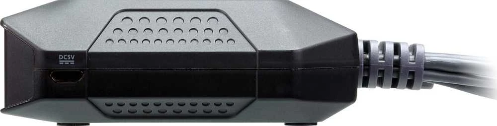 Aten | 2 prievadų USB 4K HDMI kabelis KVM jungiklis su nuotolinio prievado parinkikliu | CS22H-AT