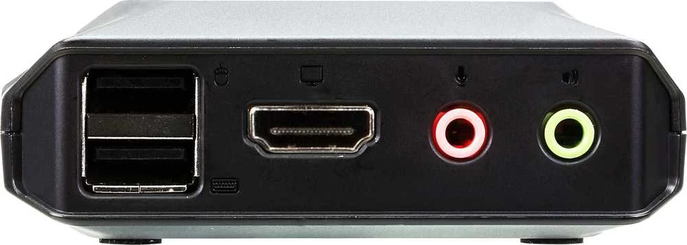 Aten | 2 prievadų USB 4K HDMI kabelis KVM jungiklis su nuotolinio prievado parinkikliu | CS22H-AT