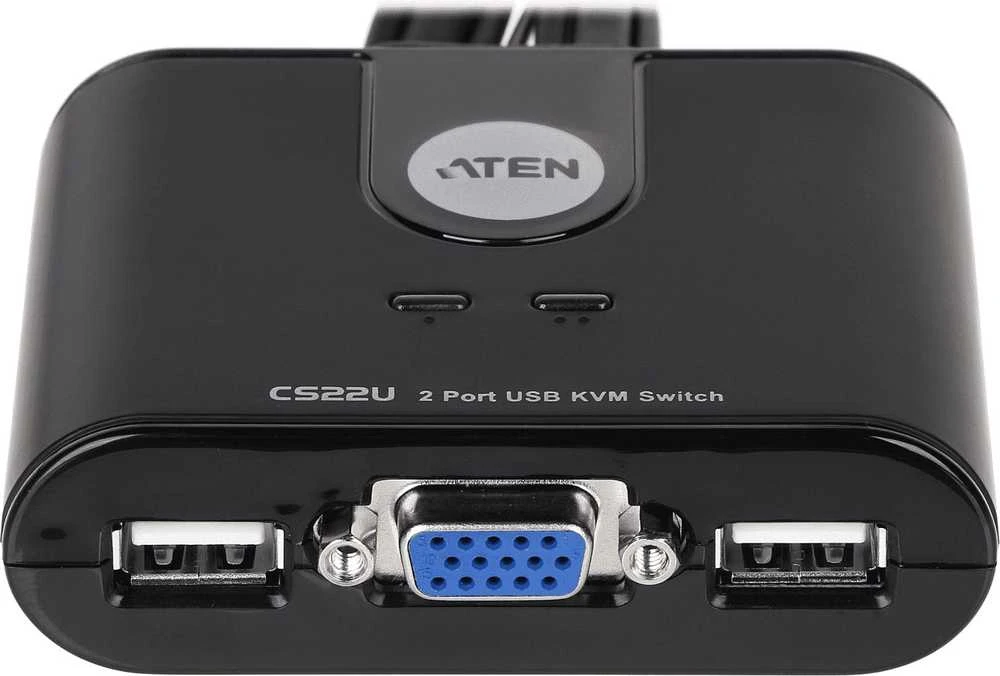 Aten 2 prievadų USB VGA kabelis KVM jungiklis su nuotolinio prievado parinkikliu | Aten | KVM kabelis KVM jungikliai CS22U Ieškoti produkto arba raktinio žodžio 2 prievadų USB VGA kabelis KVM jungiklis su nuotolinio prievado parinkikliu
