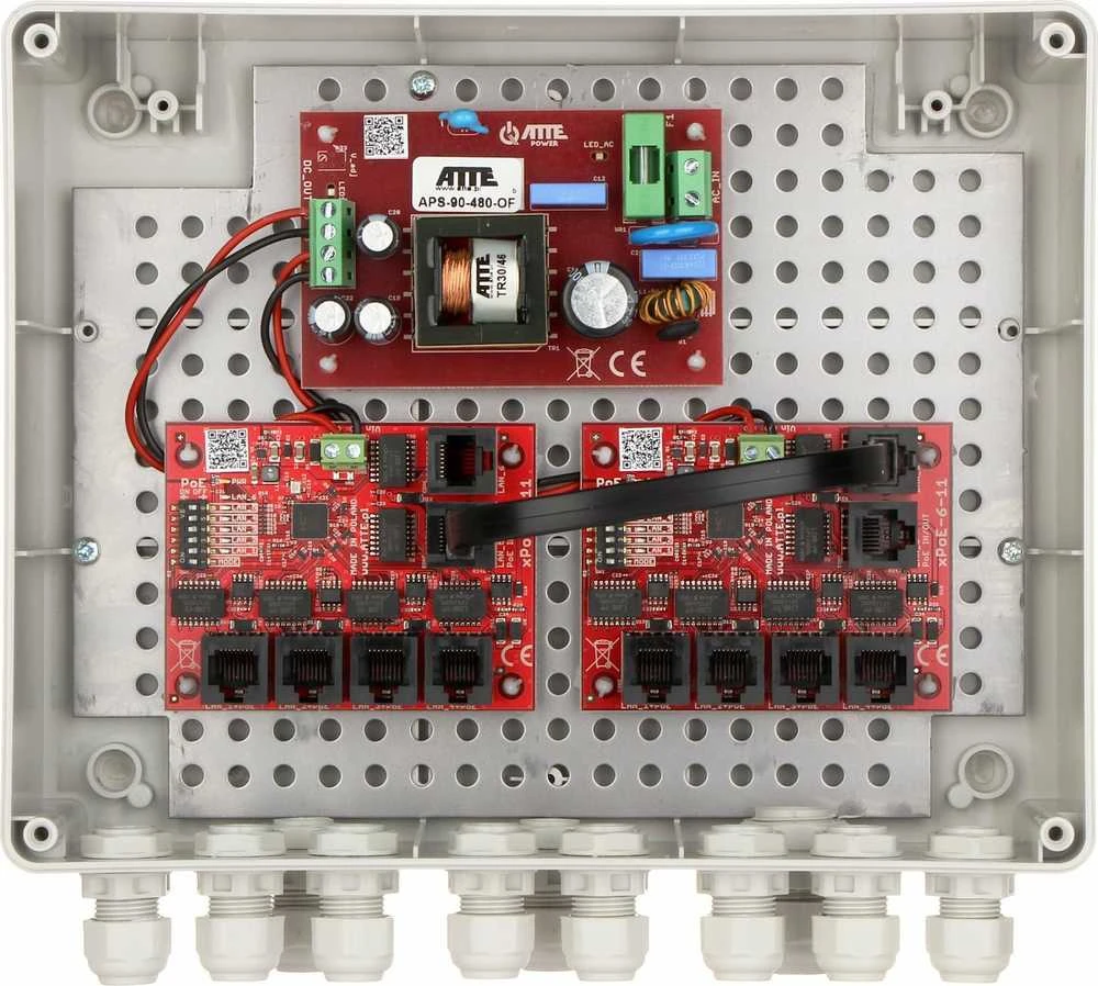 Šakotuvas SWITCH POE IP-9-11-L2 8 PRIEVADŲ ATTE