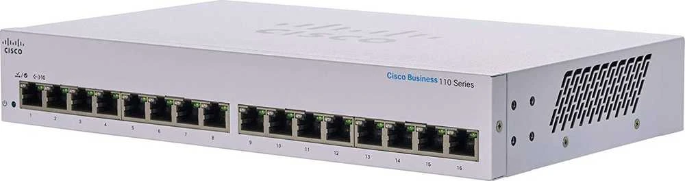 Šakotuvas Cisco CBS110 nevaldomas 16 prievadų GE