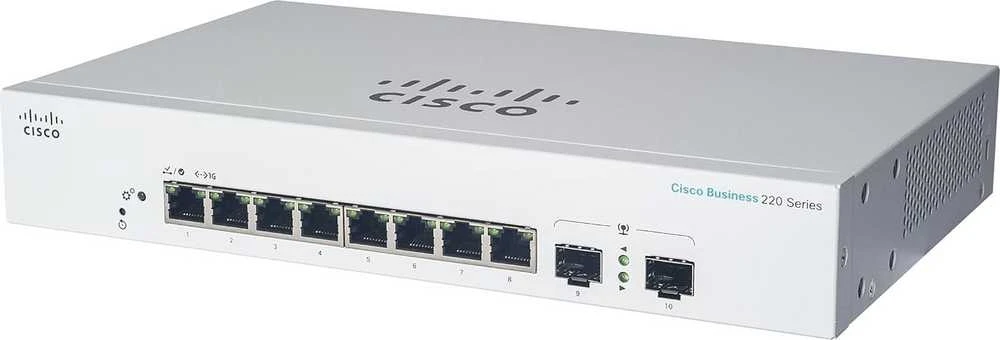 Šakotuvas Cisco CBS220 SMART 8-PORT GE FULL POE - EXT PS 2X1G SFP