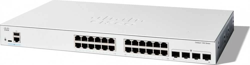 Šakotuvas Cisco CATALYST 1300 24-PORT GE 4X1G - SFP