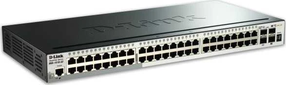 Šakotuvas D-Link | Sukraunamas išmanusis valdomas jungiklis su 10G įkėlimo nuorodomis | DGS-1510-52X/E | Tvarkoma L2 | Montuojamas ant stovo | Gigabit Ethernet (vario) jungtys kiekis 48