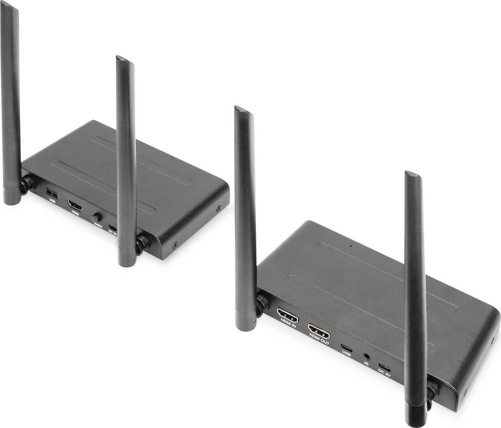 Assmann Electronic DIGITUS Wireless HDMI KVM plėstuvo rinkinys 200 m Full HD