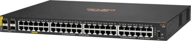 Šakotuvas HPE Aruba Networking CX 6000 48G Class4 PoE 4SFP 370W, Valdomas, L3, Gigabit Ethernet (10/100/1000), Maitinimas per Ethernet (PoE), Montuojamas į stelažą, 1U