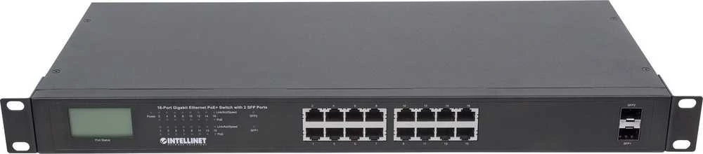 Šakotuvas Intellinet 561259 tinklo komutatorius Gigabit Ethernet (10/100/1000) Juoda Maitinimas per Eternetą (PoE)