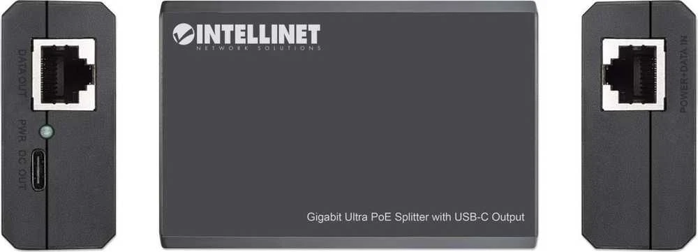 ITL Intellinet 561693 tinklo dalytuvas Maitinimas per Eternetą (PoE) Juoda