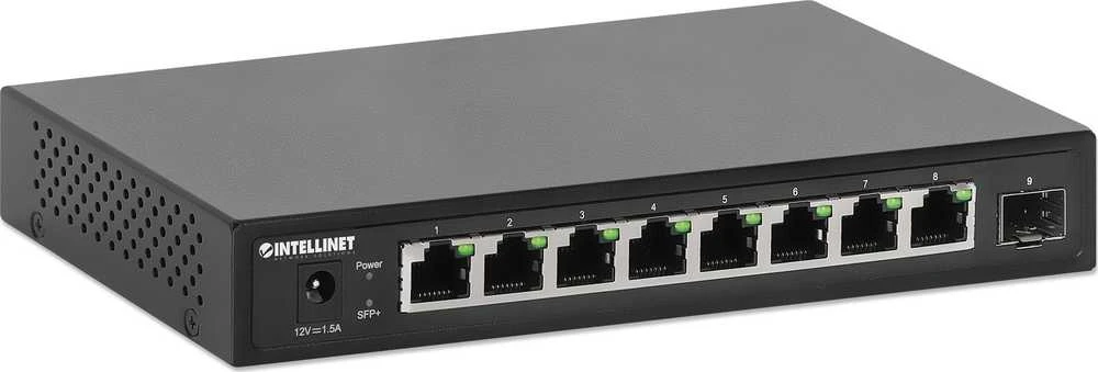 Šakotuvas INTELLINET 8 prievadų 2,5G komutatorius 8xRJ45 1xSFP+