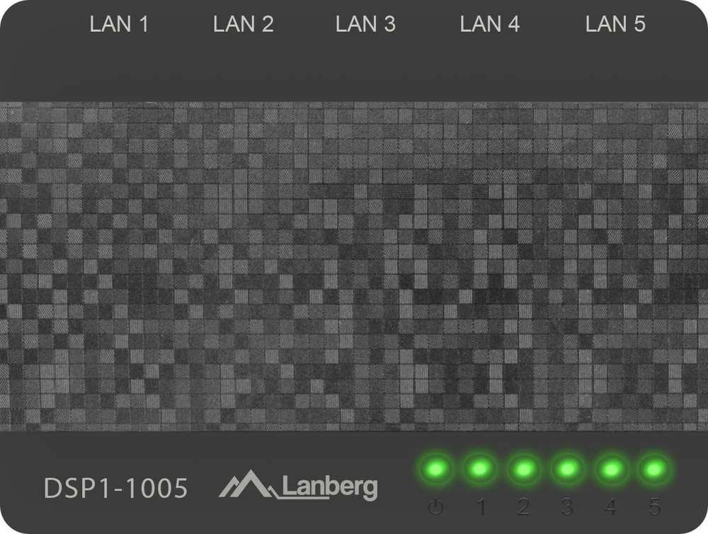Šakotuvas LANBERG DSP1-1005 Switch DSP1-1005 5-Port 1GB/S Desktop