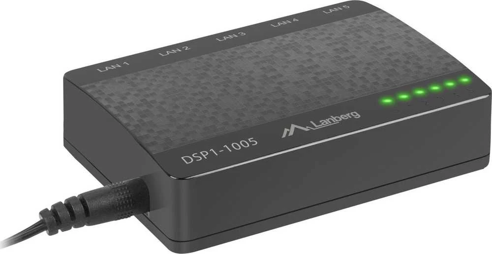 Šakotuvas LANBERG DSP1-1005 Switch DSP1-1005 5-Port 1GB/S Desktop