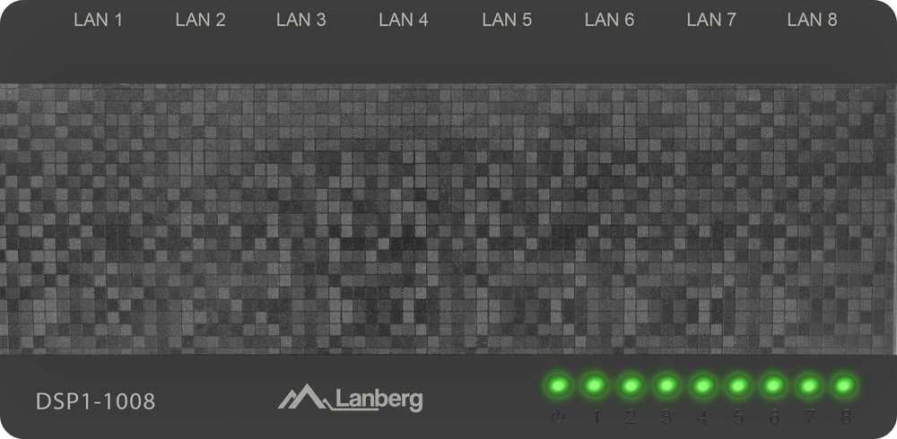 Šakotuvas LANBERG DSP1-1008 Switch DSP1-1008 8-Port 1GB/S Desktop