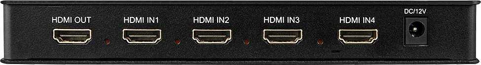 LINDY HDMI jungiklis – galinis skydelis su 4 įvestimis