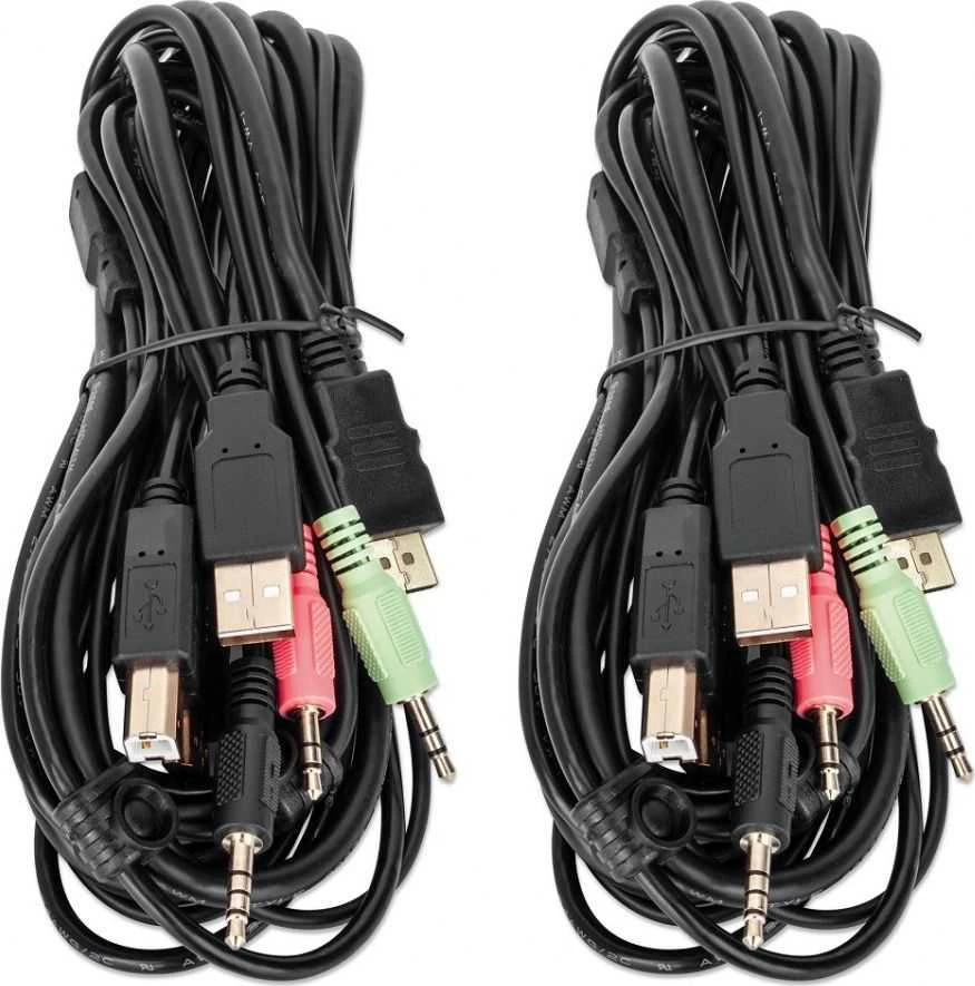 Intracom MANHATTAN KVM jungiklis DisplayPort/USB 2x1 4K 60Hz