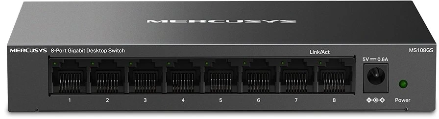 Maršrutizatorius TP-Link Komutatorius - Mercusys 8-Port Gigabit Stalo Komutatorius 16 Gbit/s